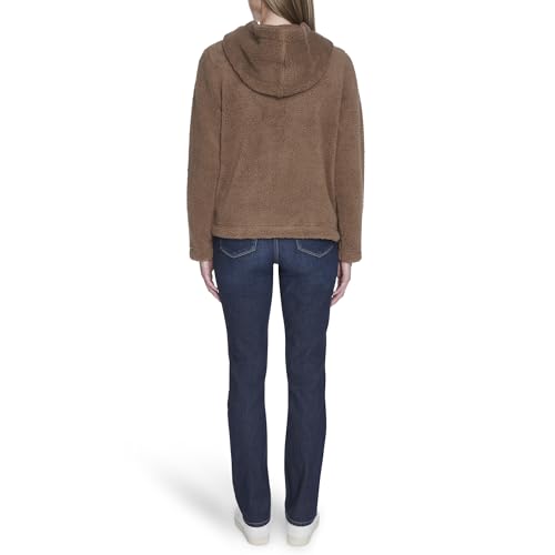 Image of Nautica Women's Solid Sherpa Zipup Hoodie Jacket