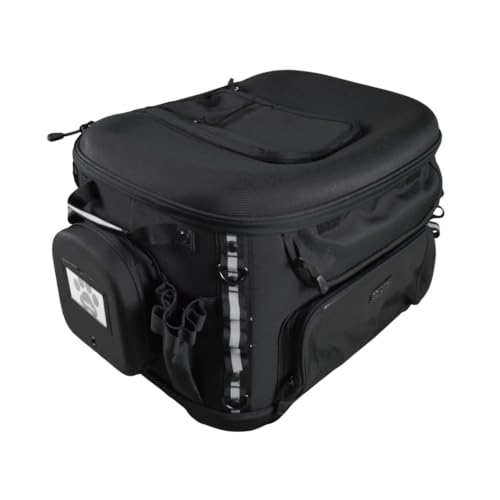 Borsa da moto Grand Pet Palace con protezione UV versatile per animali domestici, con due piatti, UTV ATV, con finestra superiore apribile per animali domestici, 54,1 x 38,6 x 33 cm (larghezza x