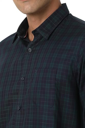 Image of Peter England Men's Premium Casual Checkered Shirt