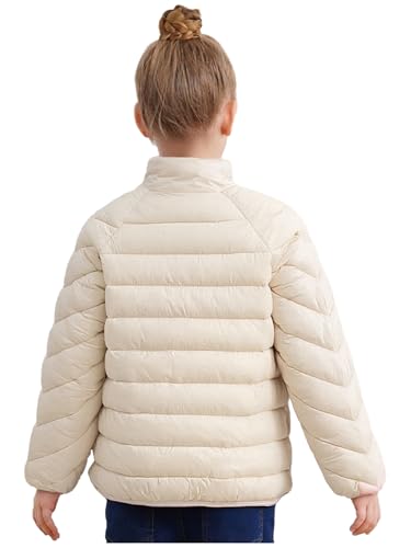 Image of Linjinx Kids Girls Boys Winter Coat Water-Resistant Zipper Puff Jacket Warm Lightweight Down Coat Outerwear
