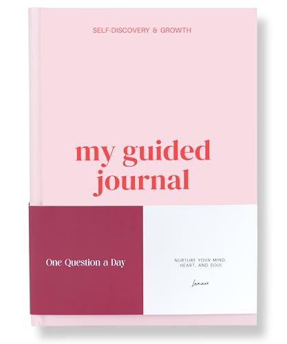 Lamare Guided Journal for Women with Prompts - One Question a Day Reflection Journal Prompts for Healing Gratitude and Mindfulness - Self Care Routine & Mental Health Gift - Pink