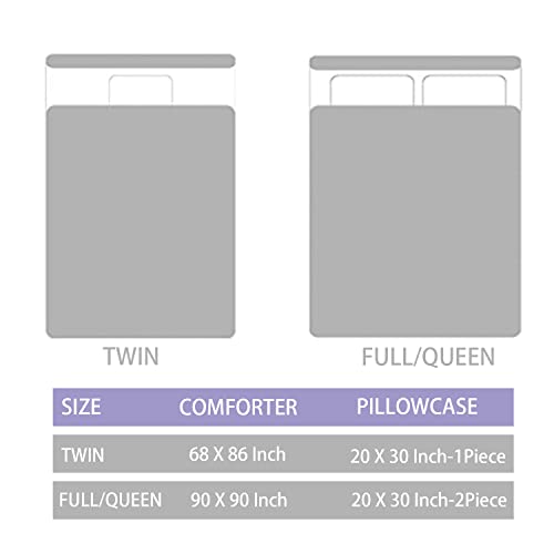 Yogeneg Pink Glitter Rainbow Kids Comforter Set Twin Size For Teen Girl Women, Metallic Printed Comforter With Pillowcase,Ultra Soft Microfiber 2 Piece Bedding Set,All Season (Rainbow A, Twin) #TOP6