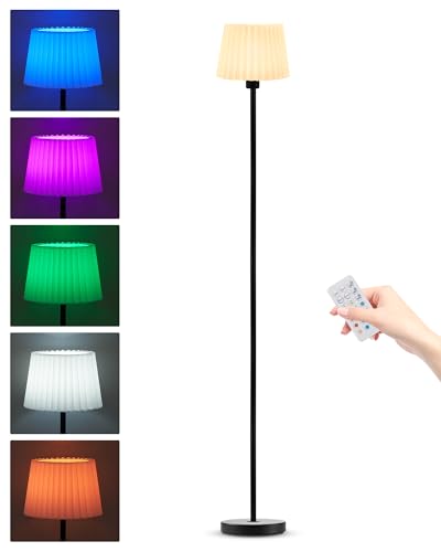 Akku Stehlampe Kabellos mit Fernbedienung, 145cm...