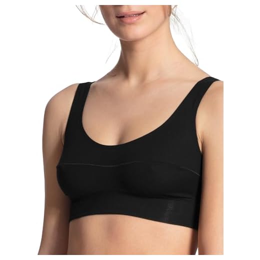 Calida Damen Elastic Bustier BH, Schwarz (Schwarz 992), L