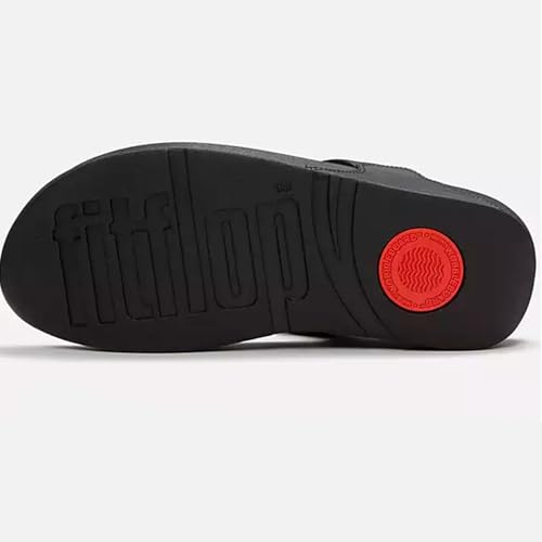 Image of FitFlop Women's Lulu Marbled-Stone Toe-Post Sandals | Orthopedic Arch Support Slip-Resistant Cushioned Faux Leather Shoes
