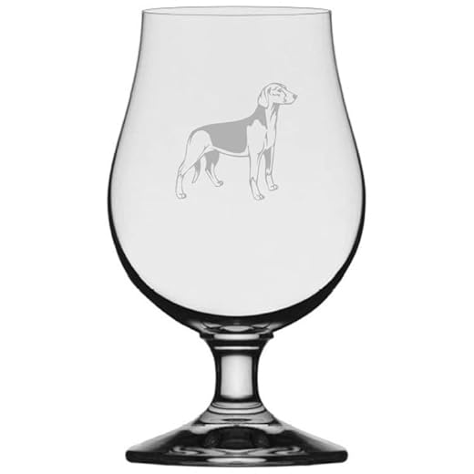 Serbian Tricolour Hound Dog Personalized Custom Etched 13.25oz Iona Beer Glass