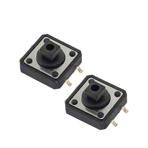 Interruptor táctil 12x12x7,3 mm SMD de 4 pines para placas de circuito electrónico, 50 unidades