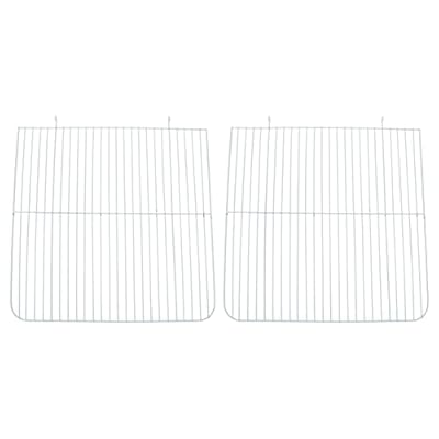 Balacoo 2Pcs Hamster Cage Divider Mesh Wire Board Isolation Plates Breeding Board Small Animal Cage Supplies for 47x30x30cm Cage White