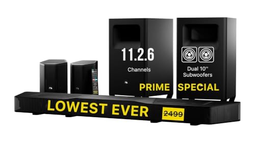 Image of Nakamichi Shockwafe 11.2.6 Dolby Atmos /DTSX Surround Soundbar,Dual 10 inch Subs