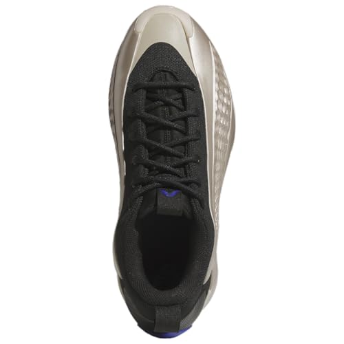 Adidas Anthony Edwards1 Low - Men's (JQ6133, Core Black/Lucid Blue/Champagne Metallic)4
