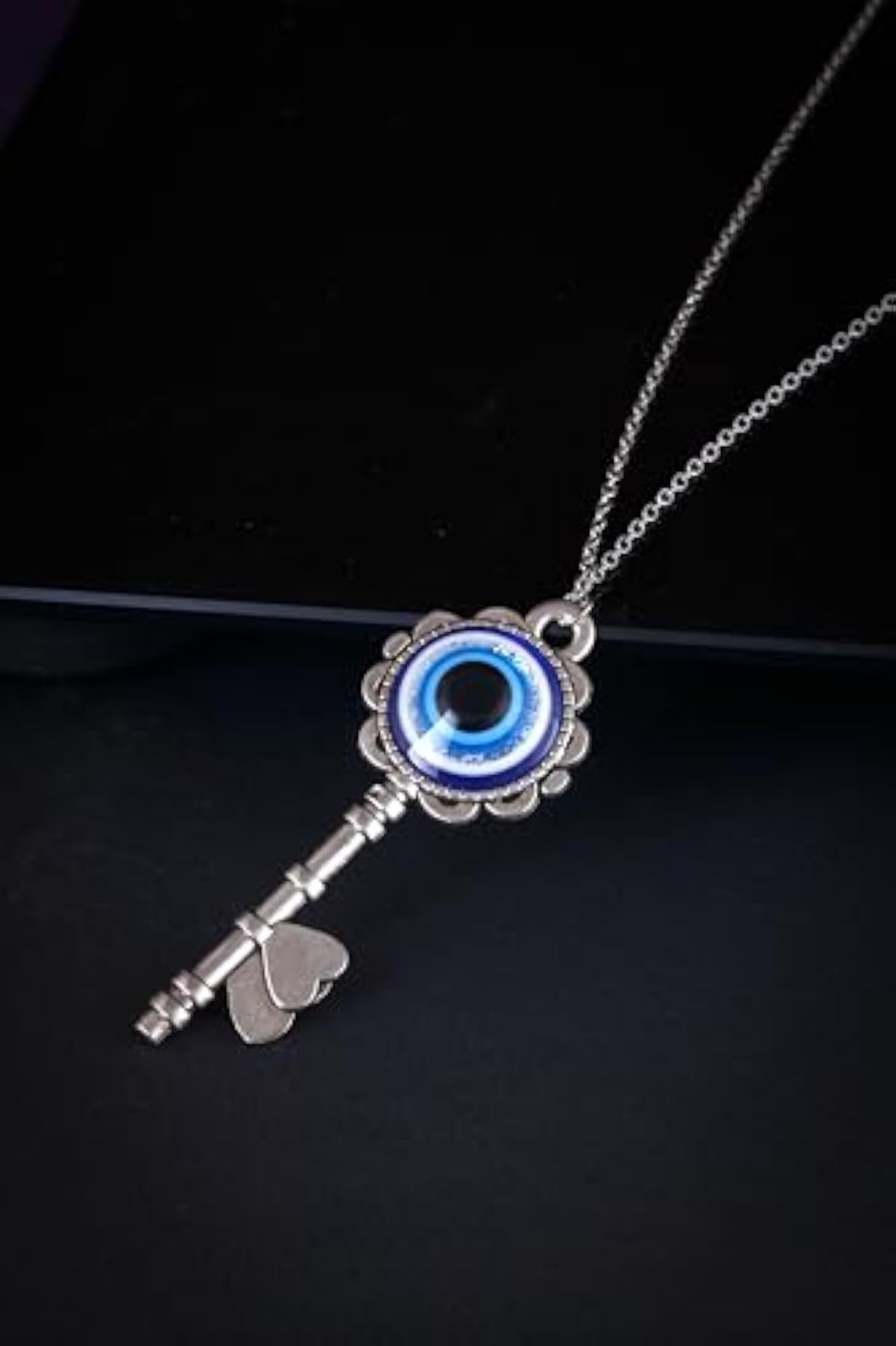 Unisex Evil Eye Chain Pendant Necklace