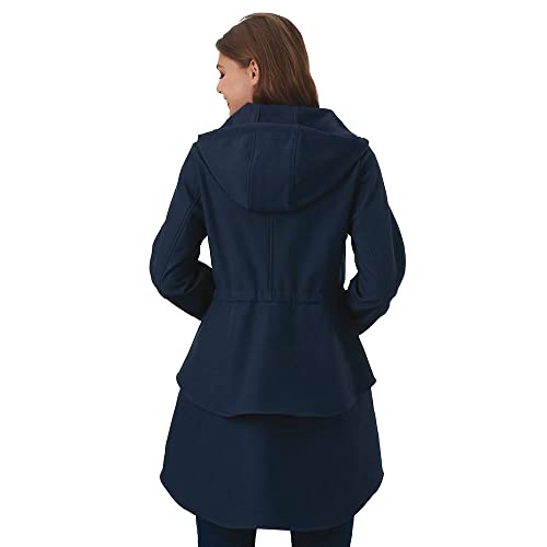 Masseys Flounced Anorak for Women, Zip-Up Hooded Jacket with Drawstring Waist3