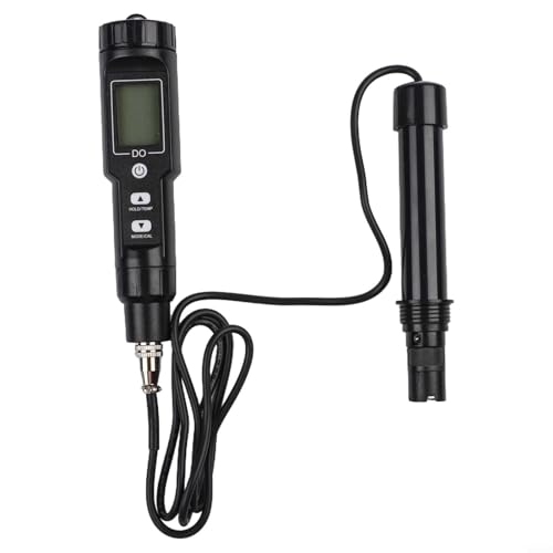 Besttoolifes Medidor digital de oxígeno disuelto con ATC, probador de concentración de 0,0 a 30,0 mg/L para acuicultura, calidad del agua y uso en laboratorio