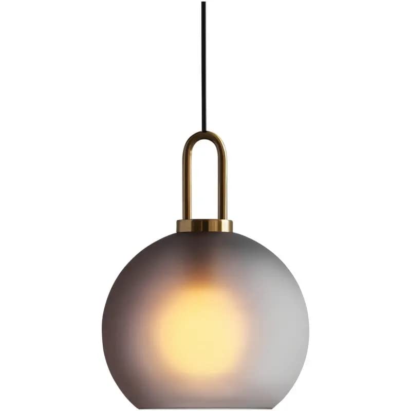 Lustre suspension boule de verre pour une ambiance douce de salle à manger