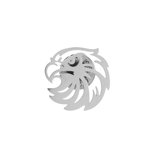 Image of Stainless Steel Animal Charm Badge Eagle Wings Bird Brooch and Pin