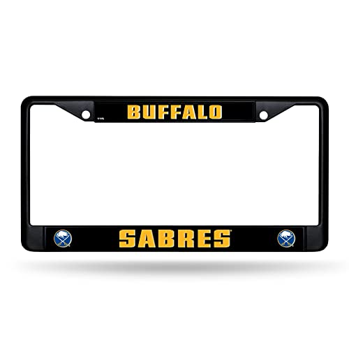 Cadre de voiture Buffalo Sabres en métal noir抗震防锈 support plaque
