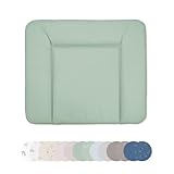 Ehrenkind® Abwaschbare Wickelauflage - Hygienisch, Sicher und Vielseitig in Jade | Wickelauflage 72x85 | Wickelunterlage | Wickeltischauflage abwaschbar