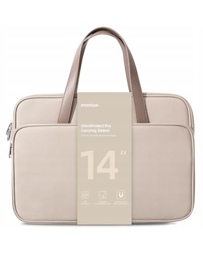 Image of innostyle OmniProtect Pro Laptop Sleeve, Gentle Sand, 14inch