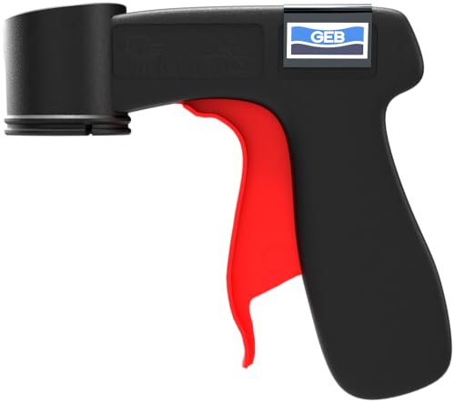 GEB EASY SPRAY Pistola pulverizadora universal para aerosol. Permite pulverizar más rápidamente grandes superficies. Mango ergonómico para una aplicación sin esfuerzo