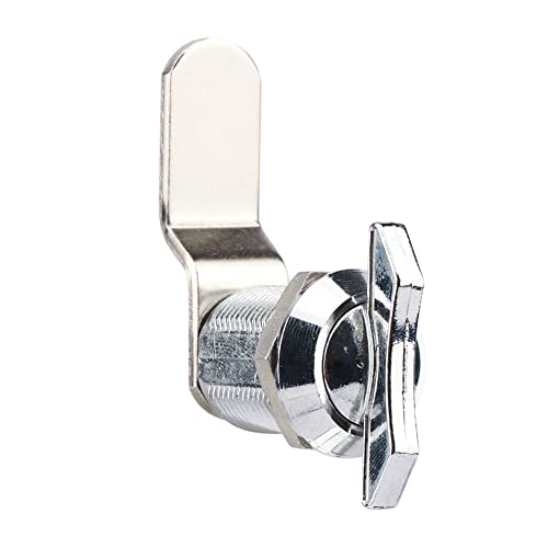 Thumb Operated Offset Cam Lock 2pcs Keyless Twis t Cabinet Mailbox Drawer Lock Latch Keyless Compartment Latch Replacement Lock Cylinder for RV(Size:L/0.75 x 0.78inch) - Thumbnail 6