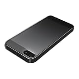 iBUFFALO iPhone5S/iPhone5【新触感・透明感やわらかハード】ソフトケース 液晶保護フィルム付 ブラック BSIP12PCTBK