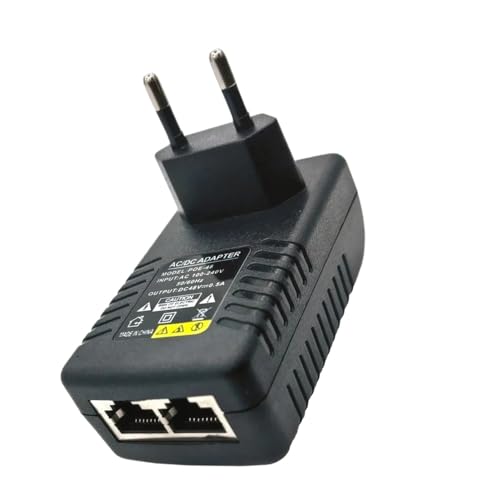 Adaptador de corriente PoE 48V con inyección de datos Ethernet estable para redes 2