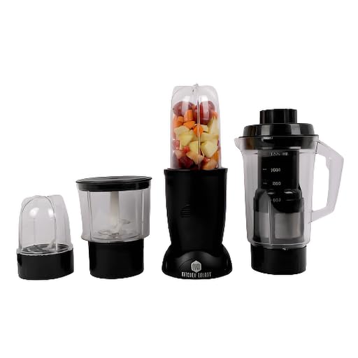 Bullet Mixer Grinder - 2 Jar Model + Chopper Jar + Juicer Jar,Matte Series,Charcoal Black Color,Powerful 400W 22000RPM motor,Full Copper winding,SS blades,2.5 Years warranty-image-32
