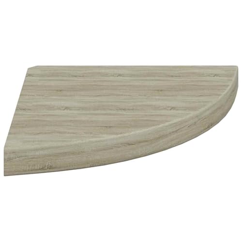 Étagère d'angle flottante en panneau nid d'abeille aspect chêne - 8