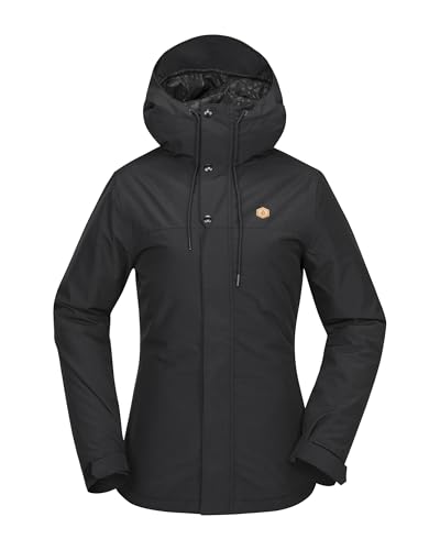 Volcom Women's Bolt Insulated Snowboard Ski Winter Hooded Jacket, Black S5
