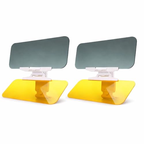 2 PACK OF HD Visor for Car, for Day and Night, Polarized Sun Visor, Anti-Glare, UV Blocking Sun Protection Vehicle Windshield Sunshade for Clearer Vision and Safe Driving