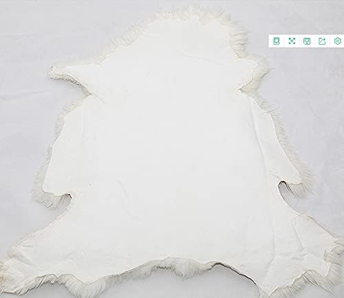 BYM - piel de cordero real piel de oveja real cuero precioso piel de carnero piel de oveja grande