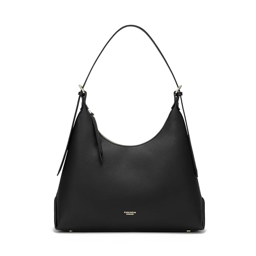 Sac en cuir véritable Vera Carlheim Gotland finition premium noire