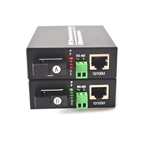 Primeda Rs485 Data Extenders -1 Bidirectional Rs485 To Fiber Optic Up To 20Km(12.4Mi) | Transmitter And Receiver | For Access Control System (With 10/100M Ethernet) #TOP5