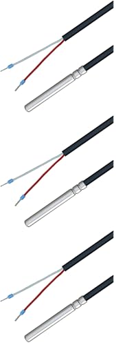 Sonde PT1000 iOVEO avec câble PVC 1m pour chauffage | Lot de 3 capteurs