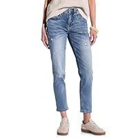 STREET ONE Damen A379031 Jeans im Destroyed Look, Light Blue Destroy wash, 33W x 28L