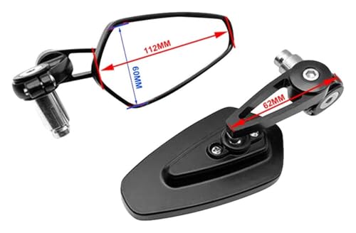 Espejo retrovisor de motocicleta para rutas urbanas y viajes en Kawasaki Z1000