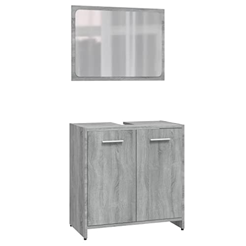 Muebles de baño de alta calidad en madera Sonoma gris para un diseño exclusivo 3
