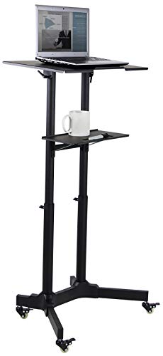 Mount-It! Mobile Standing Height Desk, Portable Podium And Rolling Presentation Lectern, Laptop Stand Up Desk With Caster Wheels (Mi-7971) #TOP7