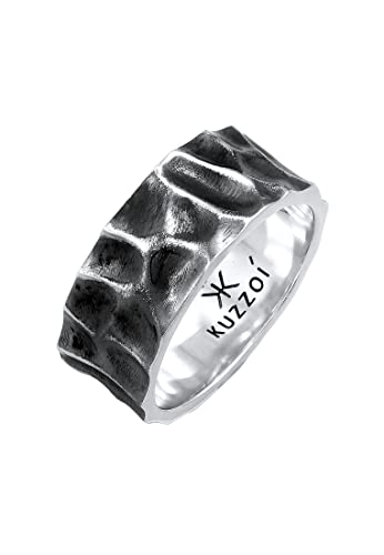 Bague pour homme large en argent qui ne se déforme jamais
