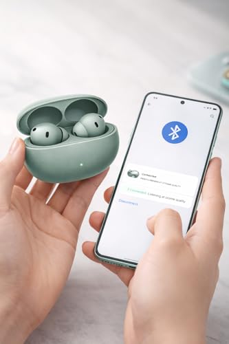 Image of Buds 4 ANC in-Ear Earbuds, AI Smart Controls Compatible with OnePlus 12, 11, 10, 9, 8 (Zen Green) (LK09H5)