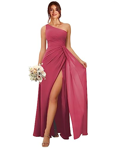 Robe de demoiselle d'honneur bleu roi longue en mousseline pour mariage