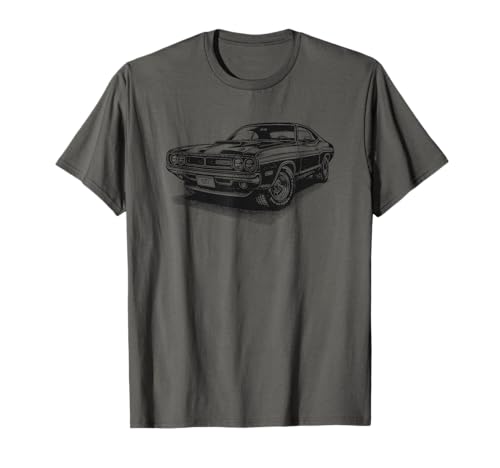 Classic American Muscle Car Retro Vintage 60s 70s Car Lover T-Shirt