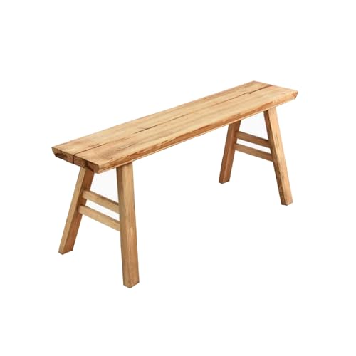 Banc en bois de rustique beige pour une maison chaleureuse 98cm - 2