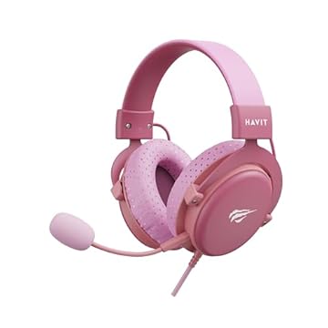 Fone De Ouvido Gamer Headset Havit H2015D Pc/Xbox/Ps4/Ps5 - Pink