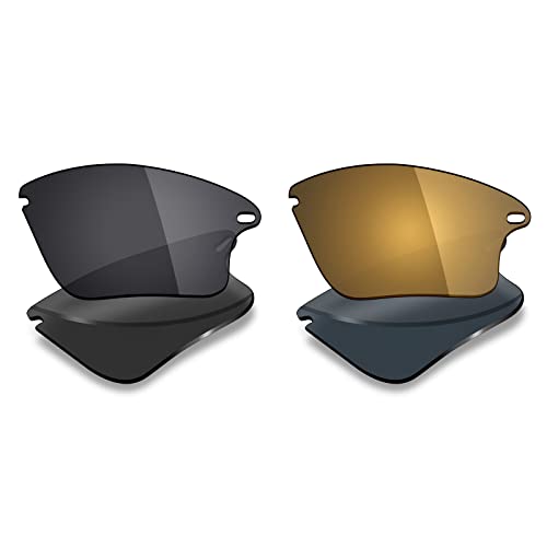 Image of Mryok 2 Pair Polarized Replacement Lenses for Oakley Fast Jacket XL Sunglass - Options
