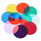 Gadpiparty 10 Stück Teiliges Selbstklebender Farbfolien für Led-lampen PVC-farbkorrektur-gels zur Lichtstreuung und Dauerhaftigkeit Geeignet für Downlights und Ambientebeleuchtung Warmes