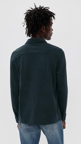 Vince Men's Sueded Jersey Button Down Shirt3