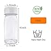 MYYZMY 10 Pcs 4 Ounce Plastic Juice Bottles, Reusable Bulk Beverage Containers for Juice, Milk and Other Beverages, White lid