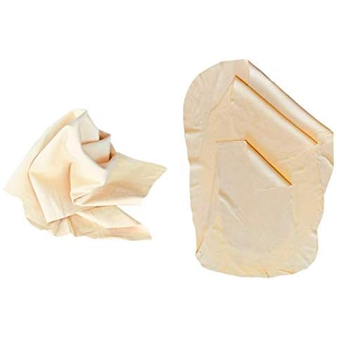 SHEEPSKIN ELITE 4 Pack 9.75 SQ FT Chamois Drying Cloth Car Drying Towel Real Leather Super Absorbent Fast Drying Natural Chamois Car Wash Cloth Accessory (4 Pieces, 9.75 sq ft in Total) Cover