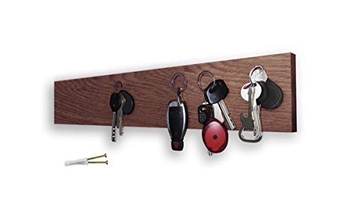 M-KeyCases Porte-Clés Mural Magnétique Accroche Clef Décoratif, Patère en Métal pour Porte d'Entrée, Cuisine ou Garage | Rangement pour Clés de Maison, Travail, Voiture, Véhicules | Décor Vintage